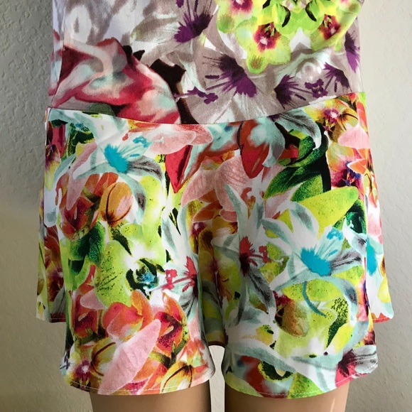 PRABAL GURUNG Digital FLORAL Drop Waist DRESS M - Picture 5 of 8